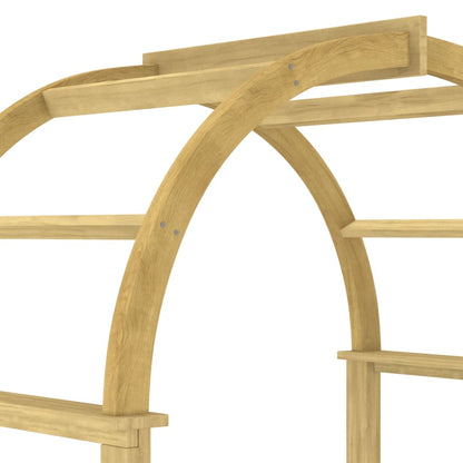 Bue med espalier 141x97x243 cm impregnert heltre furu