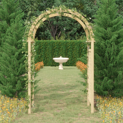 Bue med espalier 141x97x243 cm impregnert heltre furu