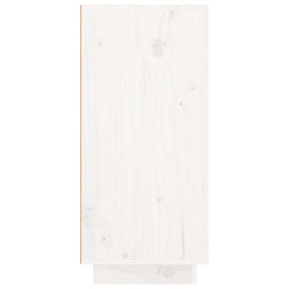 Skjenk Hvit 111x34x75 cm heltre furu