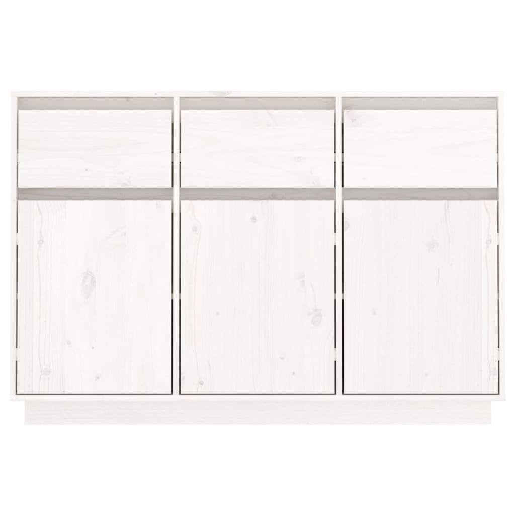 Skjenk Hvit 110x34x75 cm heltre furu