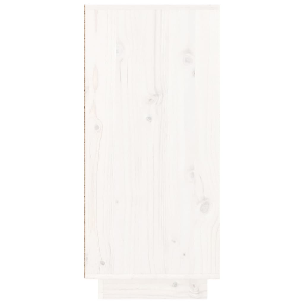 Skjenk Hvit 110x34x75 cm heltre furu