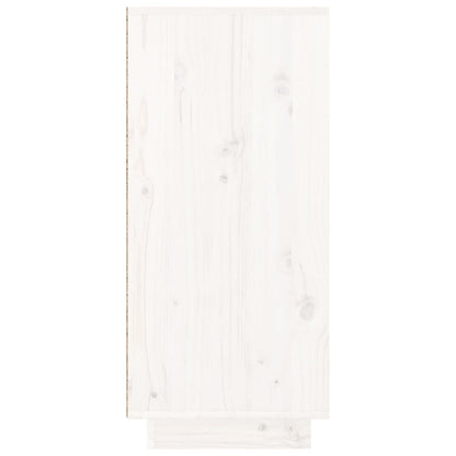 Skjenk Hvit 110x34x75 cm heltre furu