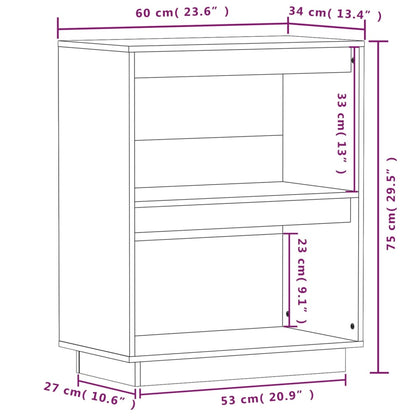 Avlastningsbord Konsollbord Tre 60x34x75 cm heltre furu