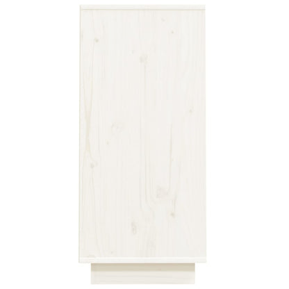 Bokhylle Hvit 60x34x75 cm heltre furu