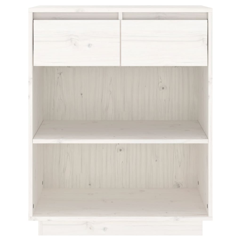 Avlastningsbord konsollbord Hvit 60x34x75 cm heltre furu