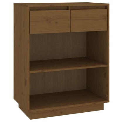 Avlastningsbord Konsollbord Brun Honningbrun 60x34x75 cm heltre furu