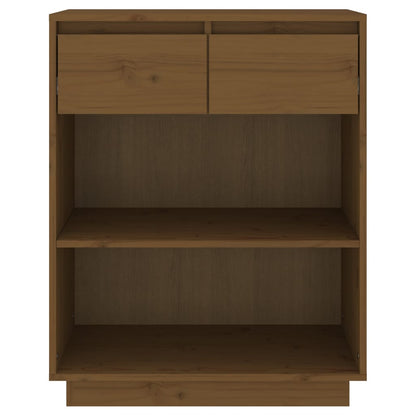Avlastningsbord Konsollbord Brun Honningbrun 60x34x75 cm heltre furu