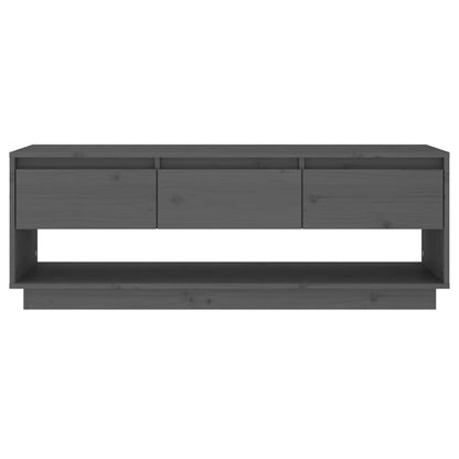 TV-Møbel Grå TV-benk 110,5x34x40 cm heltre furu