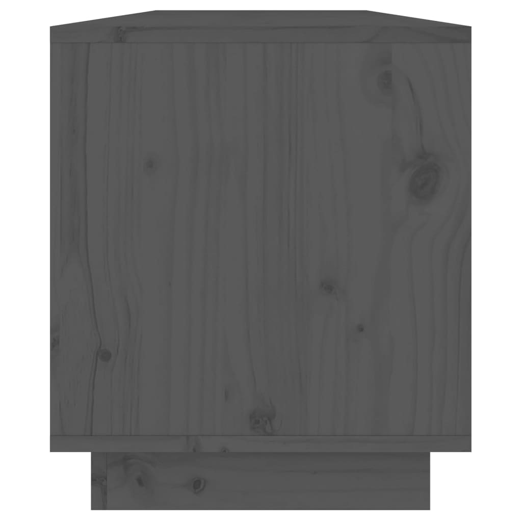 TV-Møbel Grå TV-benk 110,5x34x40 cm heltre furu
