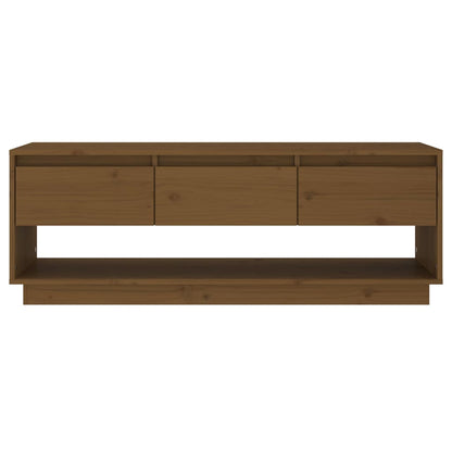 TV-Møbel Brun Tv-benk Honningbrun 110,5x34x40 cm heltre furu