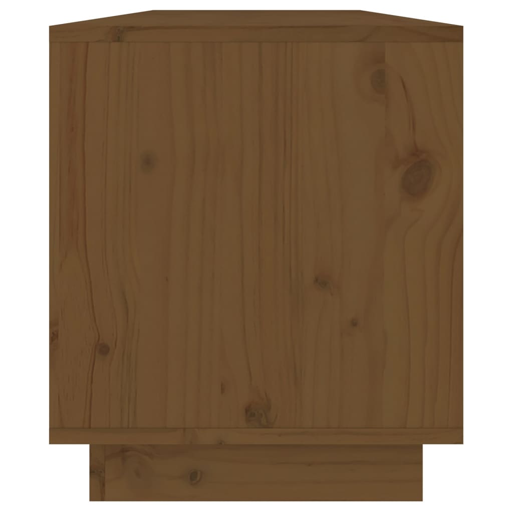 TV-Møbel Brun Tv-benk Honningbrun 110,5x34x40 cm heltre furu