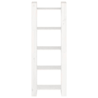 Bokhylle Hvit Romdeler 60x35x160 cm heltre