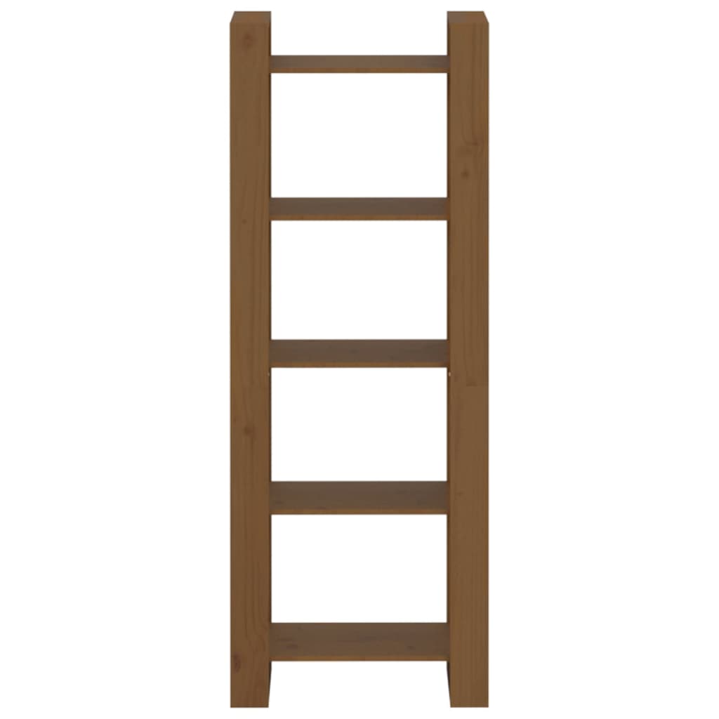 Bokhylle/romdeler honningbrun 60x35x160 cm heltre