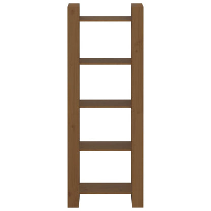 Bokhylle/romdeler honningbrun 60x35x160 cm heltre