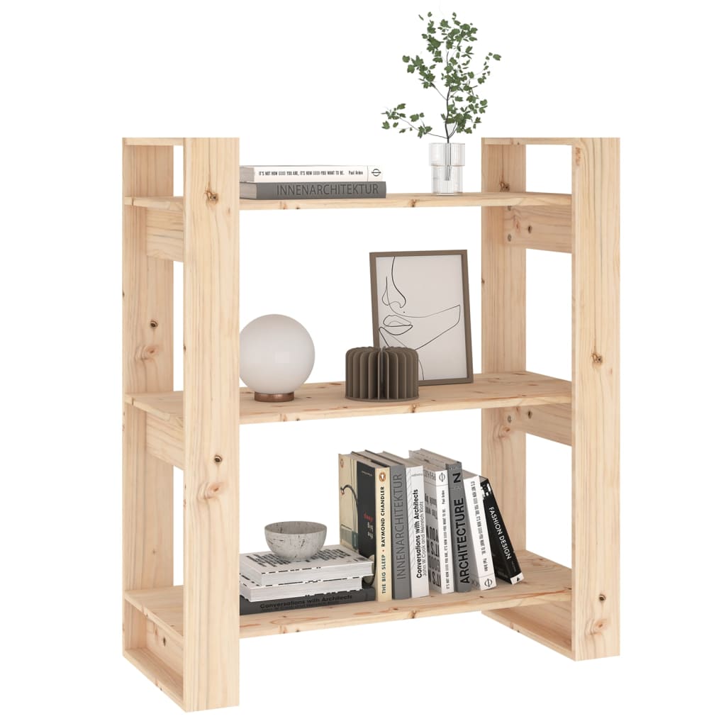 Bokhylle DIV. Romdeler 80x35x91 cm heltre furu