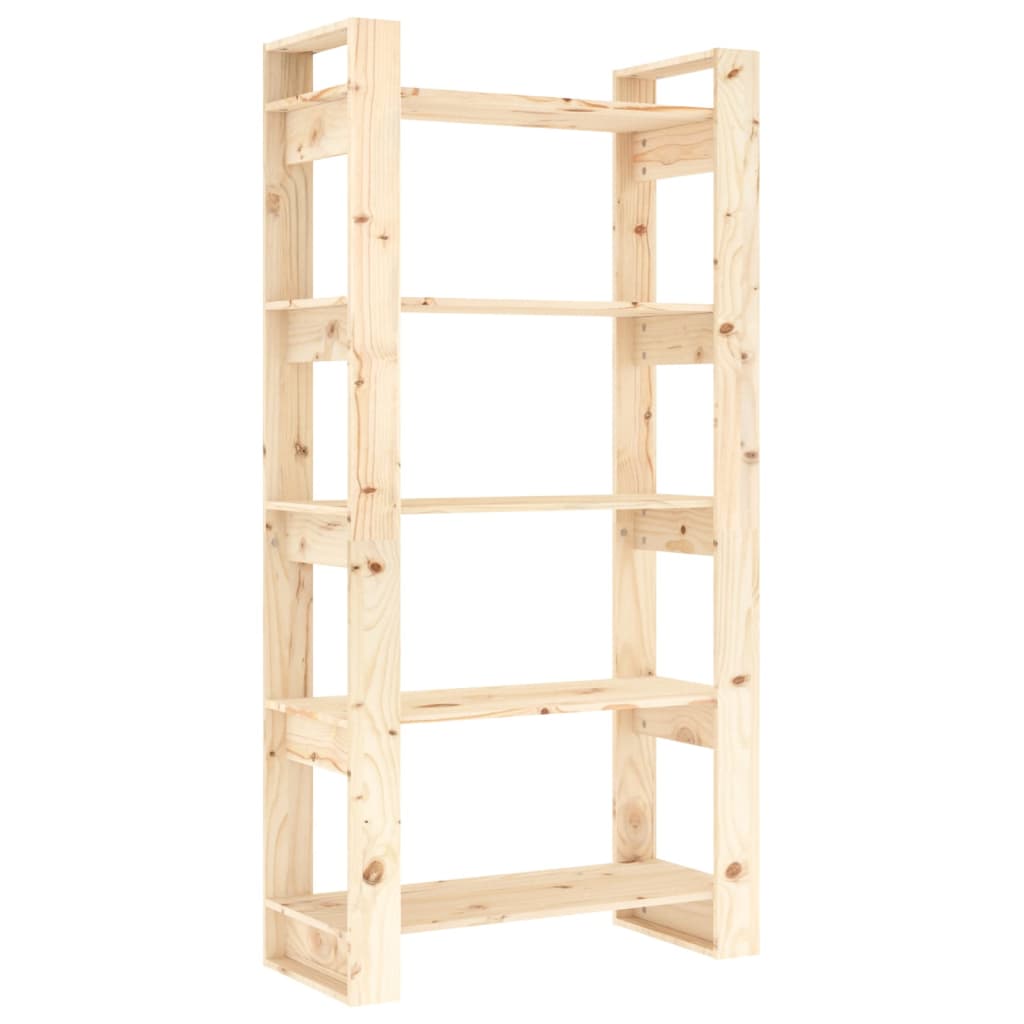 Bokhylle Tre Romdeler 80x35x160 cm heltre