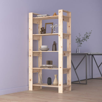Bokhylle Tre Romdeler 80x35x160 cm heltre