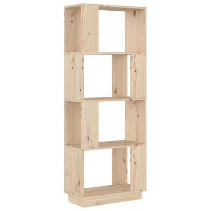 Bokhylle Tre Romdeler 51x25x132 cm heltre furu