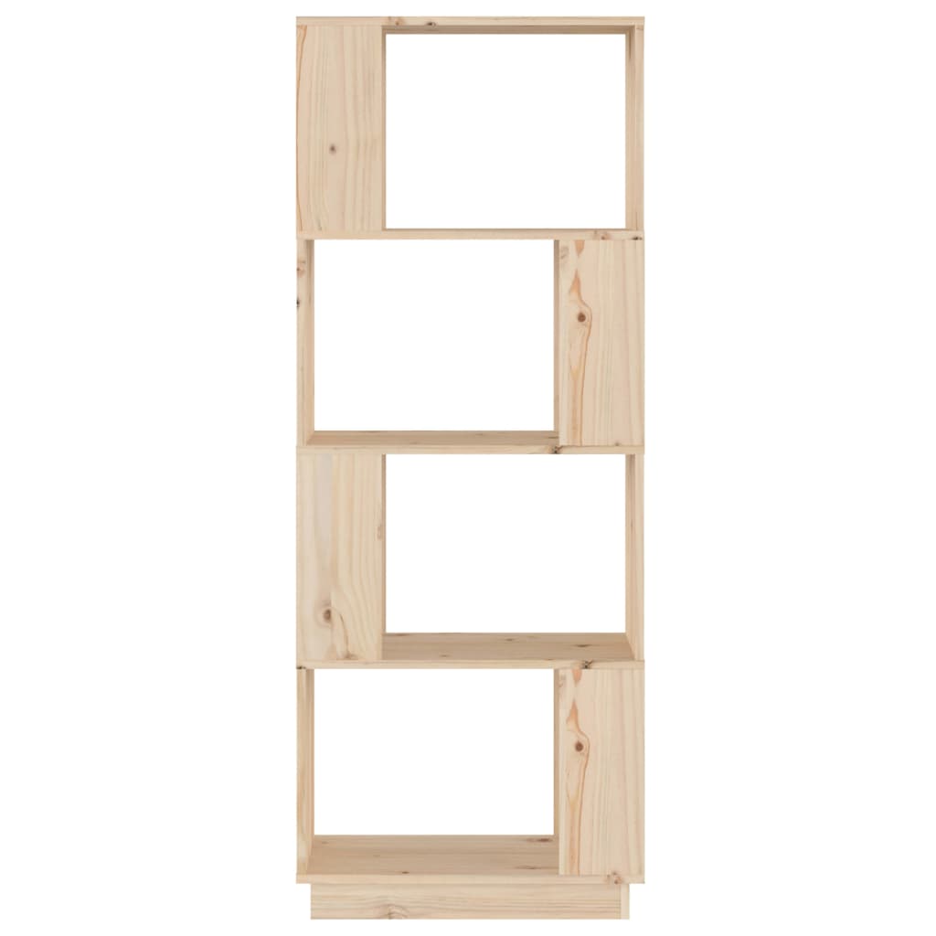 Bokhylle Tre Romdeler 51x25x132 cm heltre furu