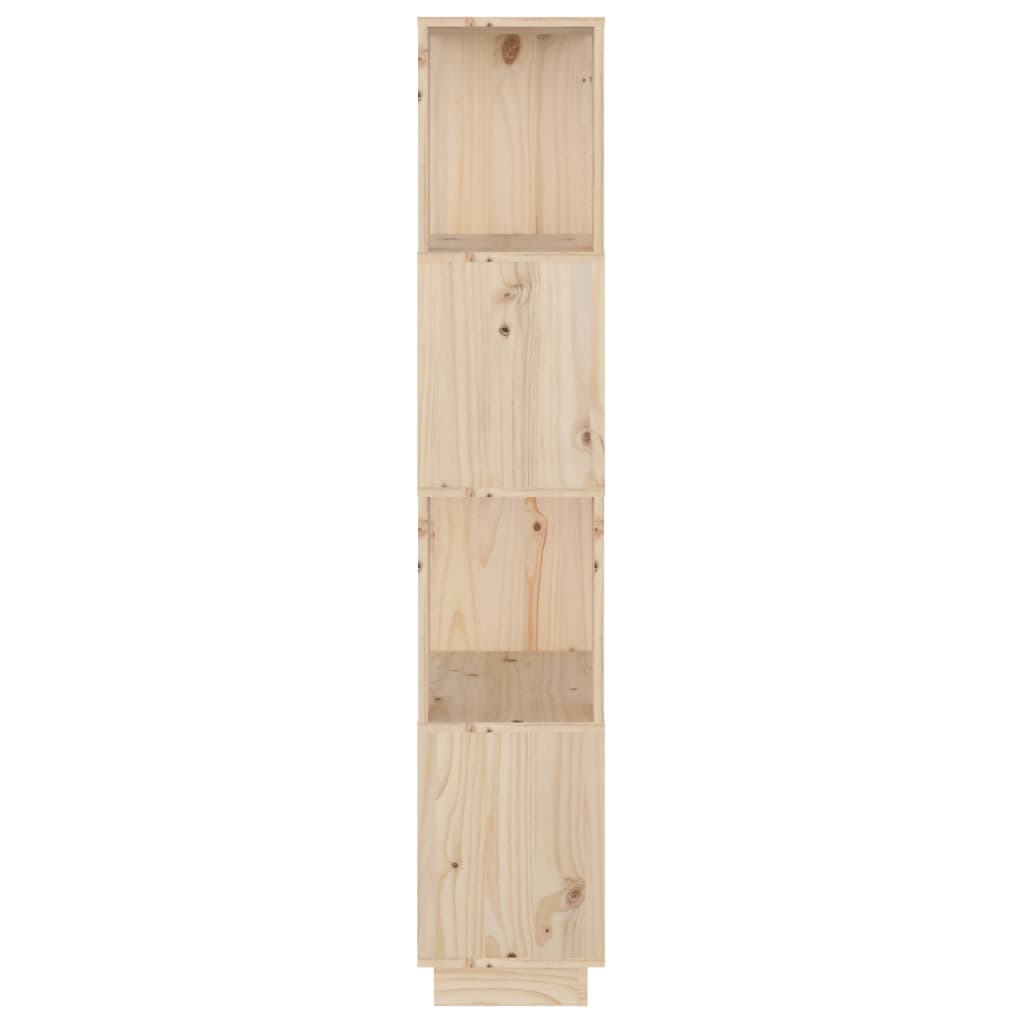 Bokhylle Tre Romdeler 51x25x132 cm heltre furu