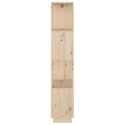 Bokhylle Tre Romdeler 51x25x132 cm heltre furu