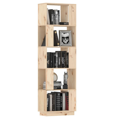Bokhylle DIV. Romdeler 51x25x163,5 cm heltre furu