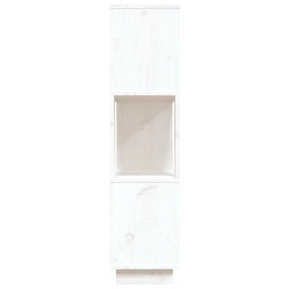 Bokhylle/romdeler hvit 80x25x101 cm heltre furu