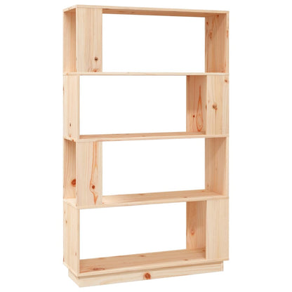 Bokhylle Tre Romdeler 80x25x132 cm heltre furu