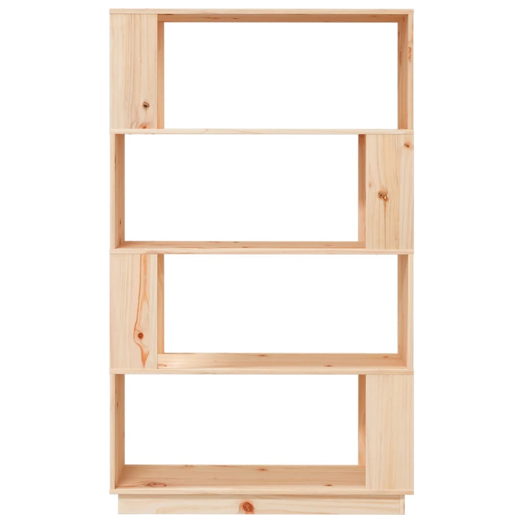 Bokhylle Tre Romdeler 80x25x132 cm heltre furu