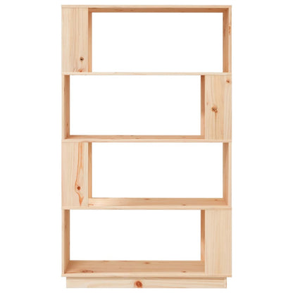 Bokhylle Tre Romdeler 80x25x132 cm heltre furu
