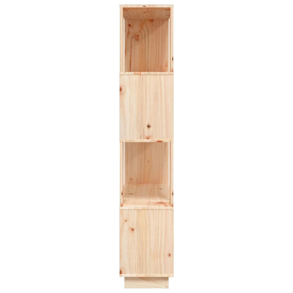 Bokhylle Tre Romdeler 80x25x132 cm heltre furu