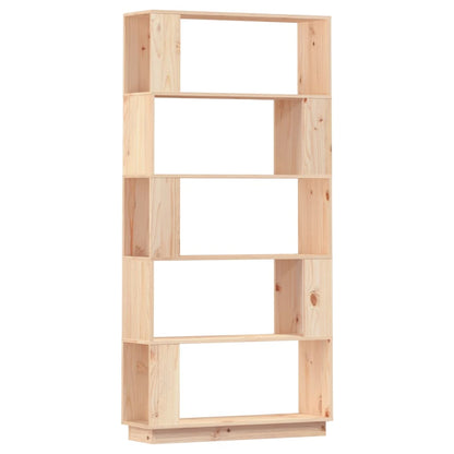 Bokhylle Tre Romdeler 80x25x163,5 cm heltre furu