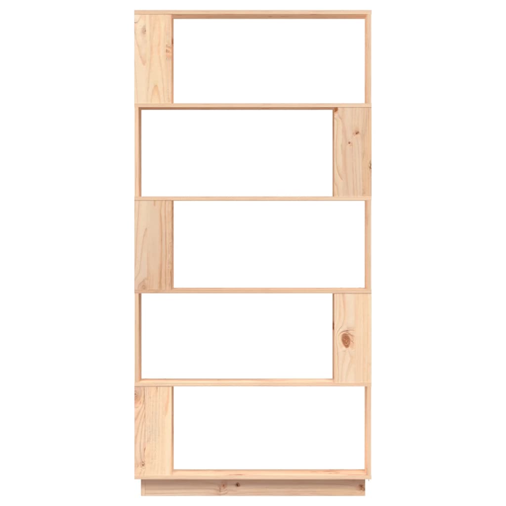 Bokhylle Tre Romdeler 80x25x163,5 cm heltre furu