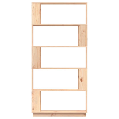 Bokhylle Tre Romdeler 80x25x163,5 cm heltre furu