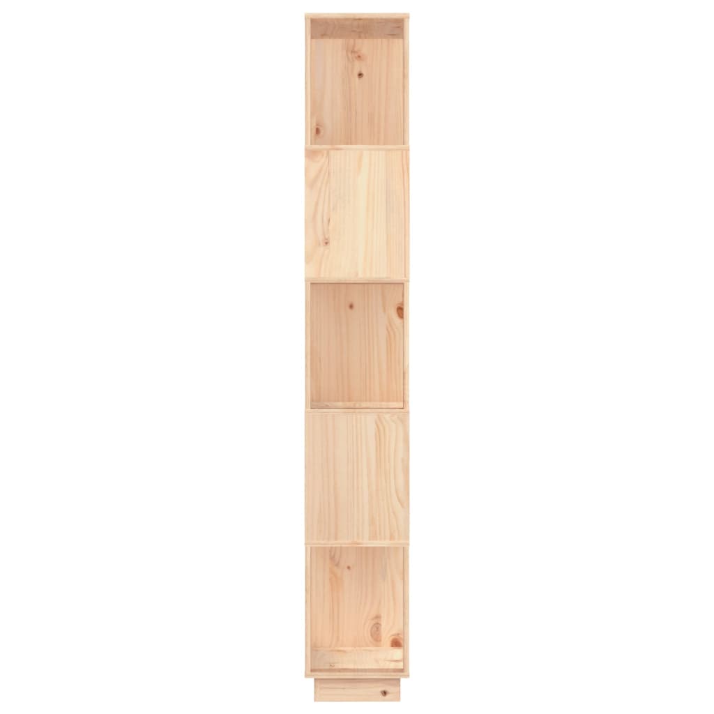 Bokhylle Tre Romdeler 80x25x163,5 cm heltre furu