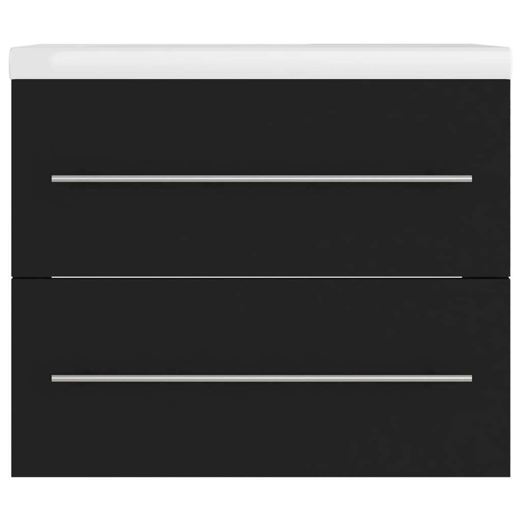 Servantskap Baderom med innebygd vask Svart