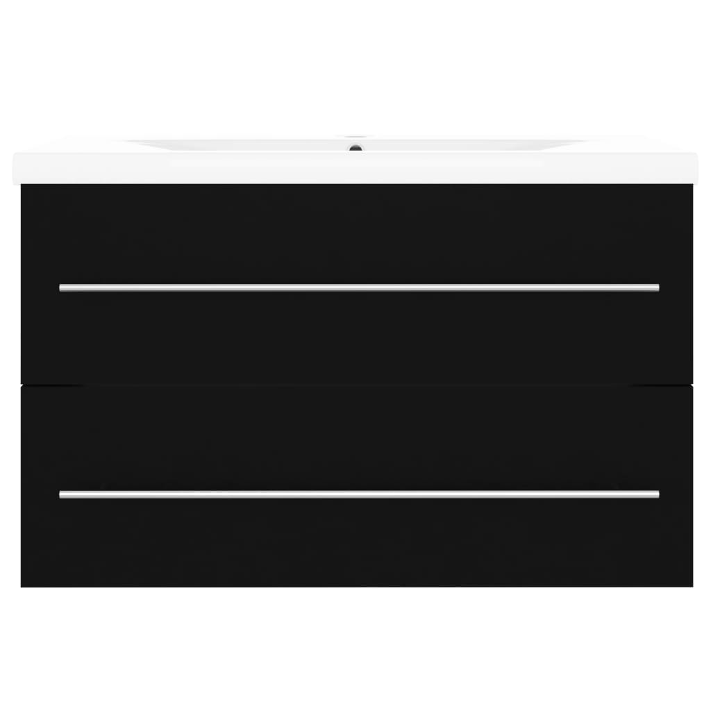 Servantskap Baderom med innebygd vask Svart