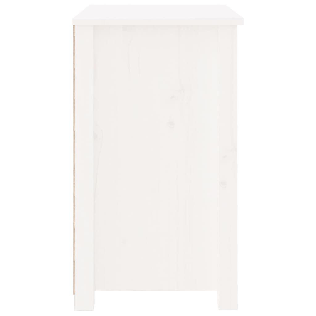 Nattbord Sengbord Hvit 50x35x61,5 cm heltre furu