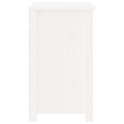 Nattbord Sengbord Hvit 50x35x61,5 cm heltre furu