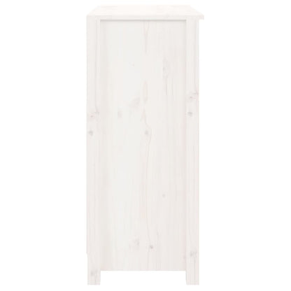 Skjenk Hvit 70x35x80 cm heltre furu