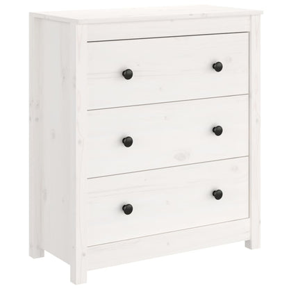 Skjenk Hvit 70x35x80 cm heltre furu