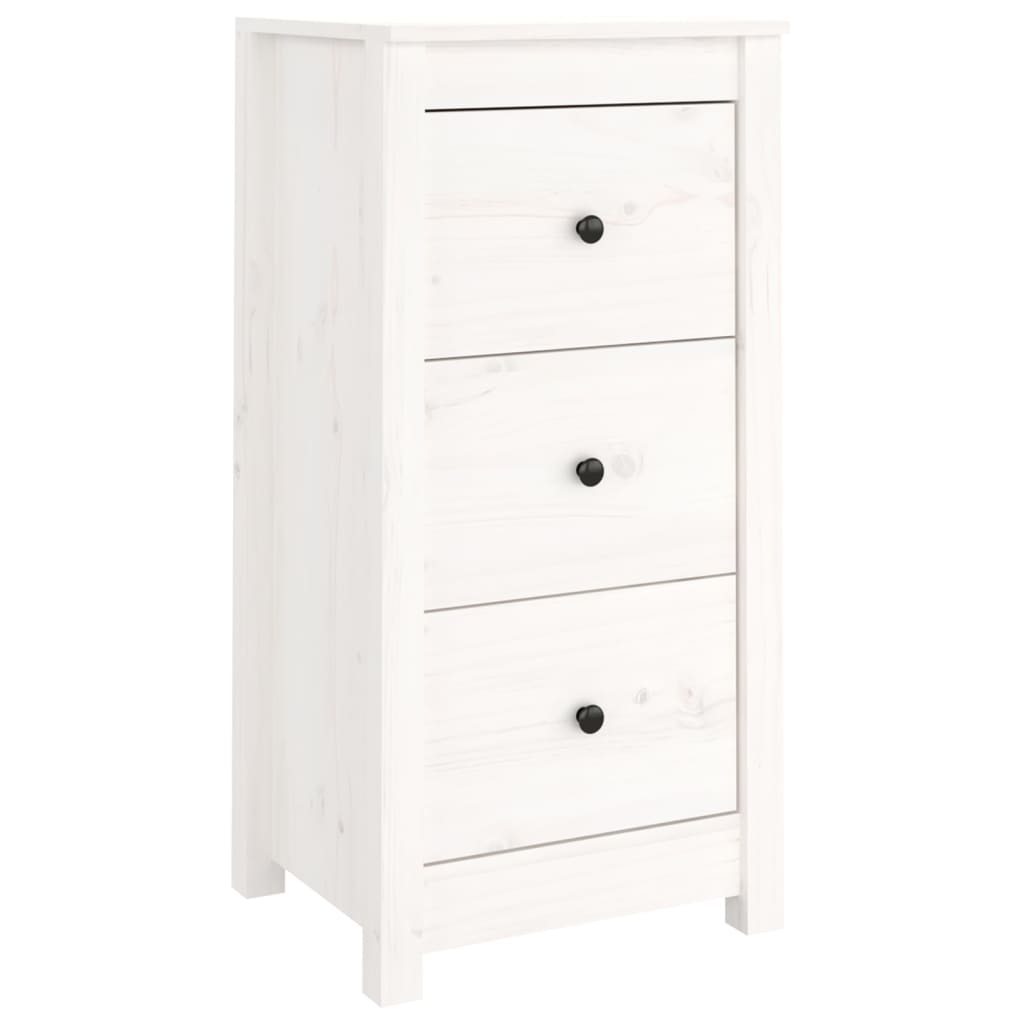 Skjenk Hvit 40x35x80 cm heltre furu