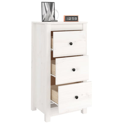 Skjenk Hvit 40x35x80 cm heltre furu