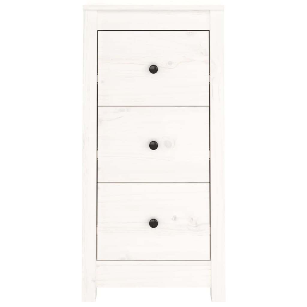 Skjenk Hvit 40x35x80 cm heltre furu