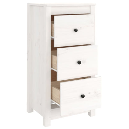 Skjenk Hvit 40x35x80 cm heltre furu