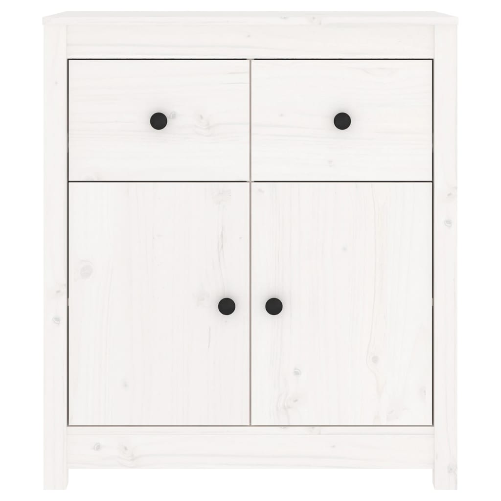 Skjenk Hvit 70x35x80 cm heltre furu