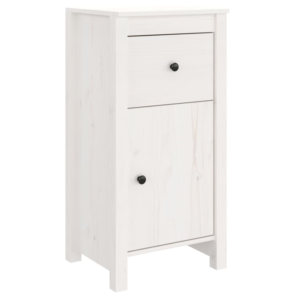 Skjenk Hvit 40x35x80 cm heltre furu