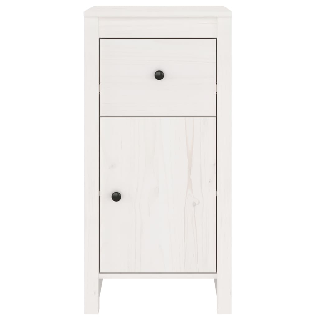 Skjenk Hvit 40x35x80 cm heltre furu