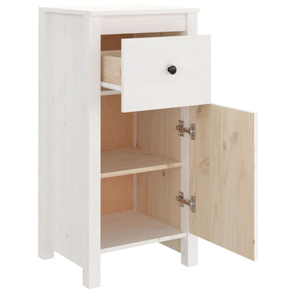 Skjenk Hvit 40x35x80 cm heltre furu