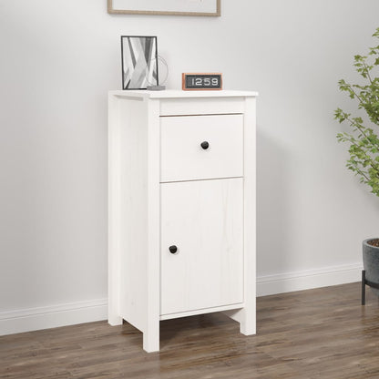 Skjenk Hvit 40x35x80 cm heltre furu